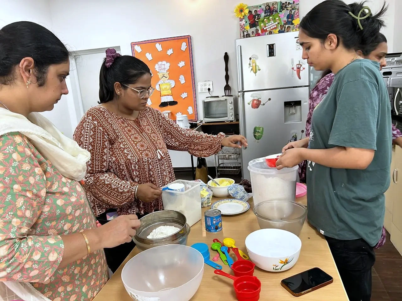 Cooking class at B.P. Jain Skill Development Center