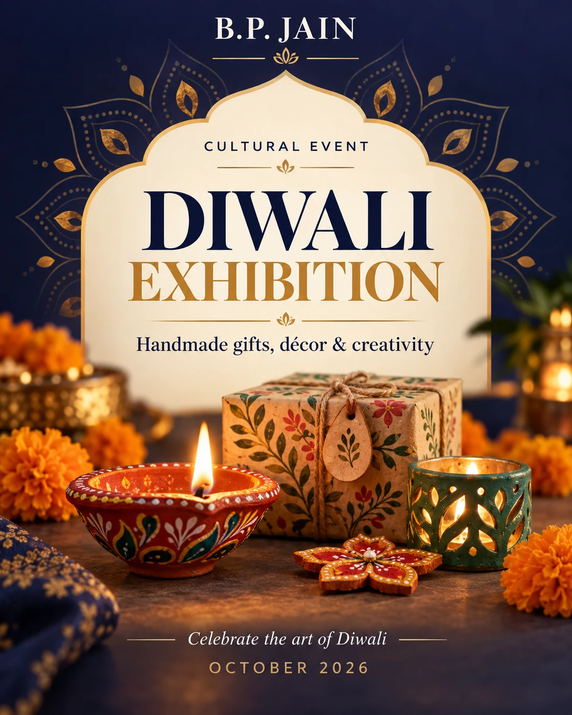 Diwali Exhibition event poster